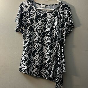 Black & White blouse